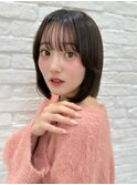内巻きボブ/タンバルモリ/韓国ヘア/Minori