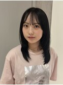 【YOKE】ミディアムレイヤーハッシュカット顔周りレイヤー