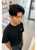 透明感ニュアンスパーマ