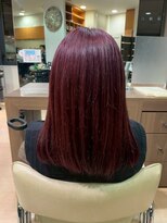 アウラ(AURA)&nbsp;ブリーチなしカラーワインレッド