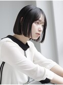 ボブ ボブカット ボブヘア ミニボブ レイヤーボブ　切りっぱなし