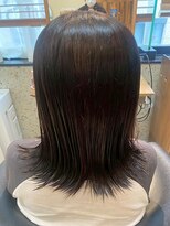 ヘアリゾート粋 トゥジュ 池袋東口店(tujuh)&nbsp;艶髪/ミディアム/レイヤーカット/ダークブラウン