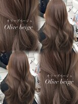 アマトウキョウスマートサロン(AMA TOKYO×Smart Salon)&nbsp;韓国ヘア　透明感カラー　オリーブベージュ