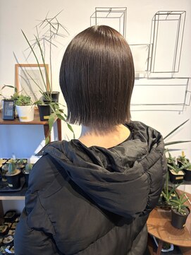 ニコ(nico) [髪質改善トリートメントで艶感◎]ラベンダーブラウン×ボブ