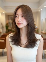 クレビアテン(CreBiA ten_)&nbsp;透明感/レイヤーカット/顔まわりカット/ブラウンアッシュ