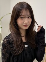 ニコ トウキョウ(nico TOKYO)&nbsp;セミロングレイヤーカット顔周りレイヤーウルフハッシュカット