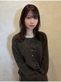しっとりbrown/レイヤー/ニュアンスセミロング【新保/青江】