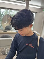 レーヴバイリコ 三軒茶屋(Reve by liko) フェザーパーマ/ラフパーマ/ショートセンターパート/三軒茶屋