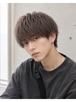 MEN's Baguz MEN'Sカット/ MEN'Sパーマ/ MEN'Sカラー 韓国風ニュアンスパーママッシュ透明感ブラウンメンズヘア
