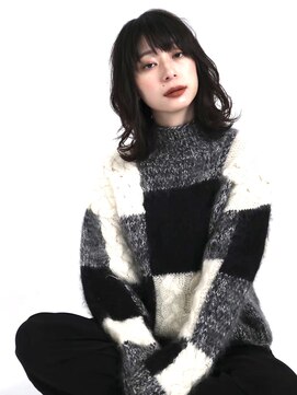 デイジー インデックスヘア 大島店(DAISY index hair) ”DAISY大島店” フリンジウェーブ 前髪 ココアブラウン 艶髪