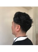 ネオ七三分け