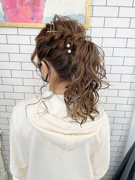 リール(THE RIRE.) ＊THE  RIRE. 結婚式お呼ばれ×ポニーテールアレンジ＊