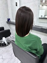 エンディアリング 東銀座(Endearing)&nbsp;黒髪/グレーベージュ/レイヤーロング/前髪パーマ/銀座/東銀座