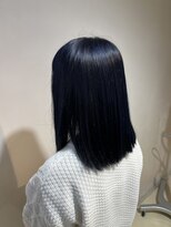 アズール 草加(azule) 髪質改善カラー　アッシュブラック　ツヤ髪スタイル