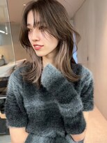 サイン 表参道(SIGN)&nbsp;韓国ヘアグレージュカラーブリーチ無し髪質改善イヤリングカラー