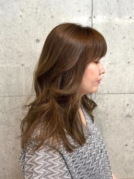 オーサム 下北沢(THE AWESUM) 大人ミディ/レイヤーカット/ブラウンベージュ[下北沢/下北沢駅]