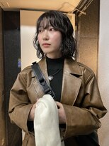 テテ ニコ(tete nico)&nbsp;【ニラサキユウマ】黒髪パーマ/ミディアム/前髪カット/レイヤー