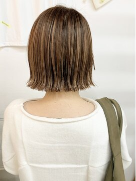 キューズ クラブ(cuz KLUB) 【cuzKLUB】ボブ×ナチュラルコントラストハイライト＊池袋