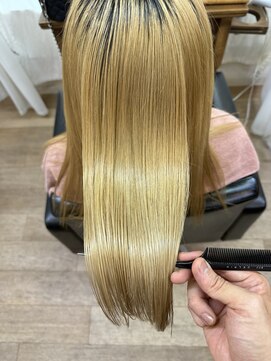 アルベリー ヘアーアンドスパ 浜松上島店(ALBELY hair&spa) ブリーチ1回縮毛矯正