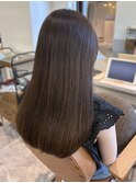マロンベージュカラー 透明感カラー 髪質改善 20代 艶髪 30代