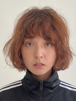 テクネ 天神大名(techne)&nbsp;天神大名顔周りレイヤーカットミディアムボブタッセルボブパーマ