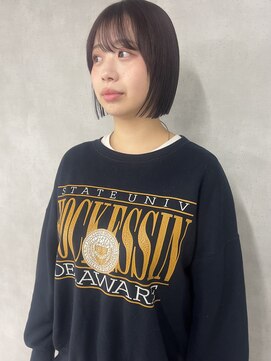 ロエム(Loem) 【MIYA】きりっぱなしボブ × ラベンダーブラウン