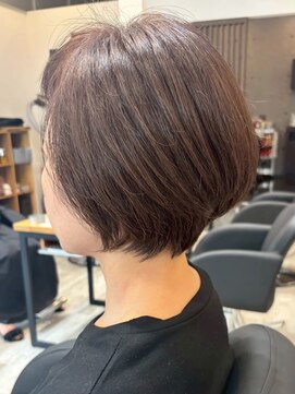 アトリエコア(Atelier Coa) 太白区ショートボブくびれショートイルミナカラー顔周りレイヤー