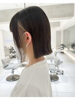 レイズ 国分寺店(RAYS)&nbsp;切りっぱなしボブ・イヤリングカラー・ホワイトベージュ[国分寺]