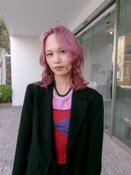 チクロヘアー(Ticro hair) @nkkn15 ハイトーンピンク