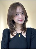 ボブ/ハッシュカット/ヘアセット/ミディアムレイヤーカット/渋谷