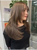 渋谷ミルクティーベージュハイトーンヘーゼルベージュ韓国