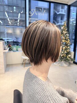 メモリーズ 水天宮前店(Memories) 大人可愛い小顔ひし形ショートショートボブ髪質改善20代30代40代