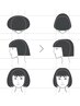 小顔補正立体カット+カラー【認定スタイリスト指名】