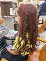 ジャム オードリー(Jam Audrey)&nbsp;ブリーチなしのレッドヘアー