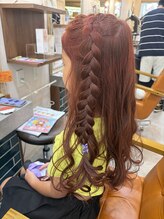 ジャム オードリー(Jam Audrey)&nbsp;ブリーチなしのレッドヘアー