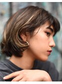 カルフォルニア風ハイトーンに　マニッシュフレンチボブ　丸山
