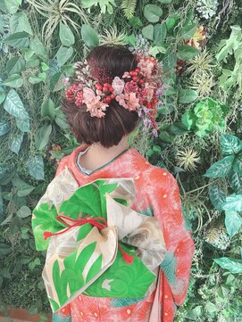 ムード マグ レーベル 南松本(MOOD Mag Label) 成人式、卒業式☆20代30代40代下めボリュームシニヨンヘア