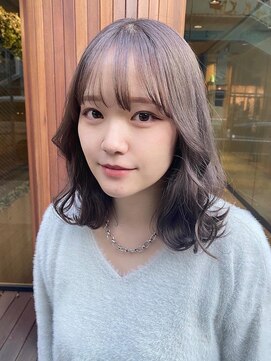 ベレーザ 渋谷(BELEZA) ba122_2wayバングボブウルフグレーベージュ内巻きワンカール