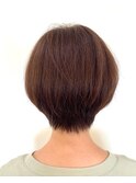 大人可愛い20代30代40代前下がり骨格補正絶壁解消ショートボブ1