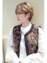 レンジシ オモテサンドウ(RENJISHI omotesando)&nbsp;丸みショート・ボブ/丸顔/前髪あり/20代/30代/長め