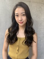 マティス 表参道(matiz)&nbsp;くびれミディ/ミルクティーピンク/斜めバング/コリアンスタイル