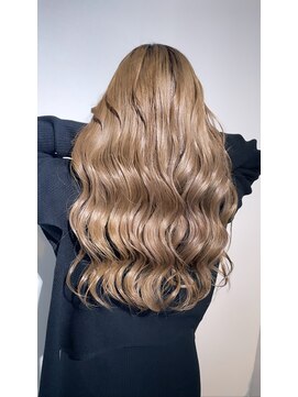 アローズ 久留米店(arose) 大人可愛い透明感立体感ベージュ×カーリーヘア