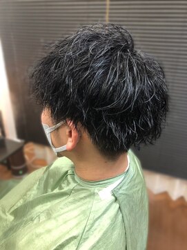 ヘアーメイク クーラ 行橋店(Hair make CURA) 20代30代メンズスパイラルパーマワイルドオシャレ感