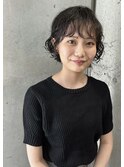 パーマショートボブスタイル