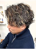 ツイストスパイラルパーマ/波巻きセンターパート/ハイライト練馬