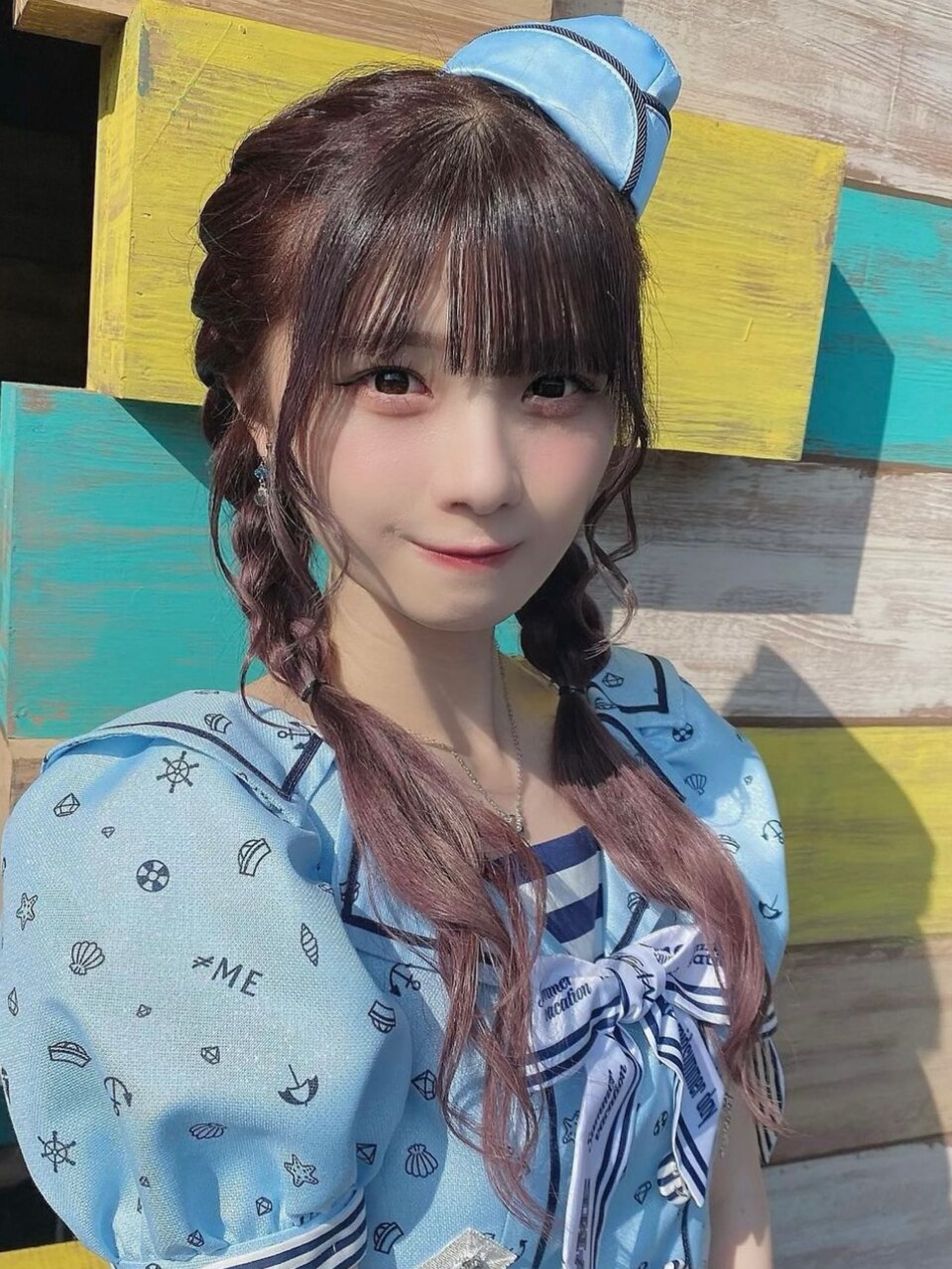 菅波美玲ちゃん♪シールエクステ80枚でラベンダーロング