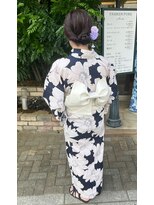 ファーレンピュアスウィート(fahren-pure-suite)&nbsp;浴衣／ヘアアレンジ／ツインテール