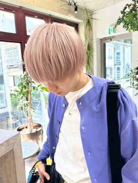 ヲタク(wotaku.) メンズハイトーンダブルカラーケアブリーチミルクティーカラー