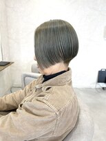 ヘアデザイン ファブロ(hair design FABRO.)&nbsp;◎ワンレン刈り上げボブ/刈り上げ女子/オリーブグレージュ◎