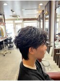 フェザーパーマ(メンズ/眉毛/パーマ/ブリーチ)